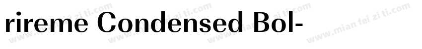 rireme Condensed Bol字体转换